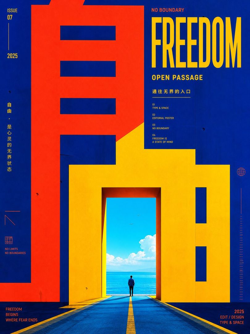 潮流编辑概念海报